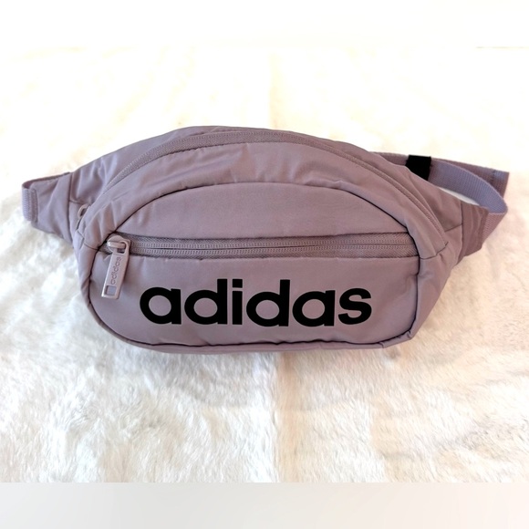 Adidas Lavender Quilted Waist Purse/ Fanny Pack w/ Adjustable Strap to 33”-34” - Picture 2 of 11